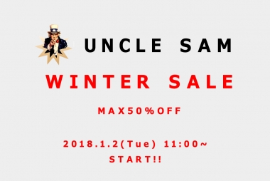WINTER SALEのご案内 -年末・年始の営業時間-