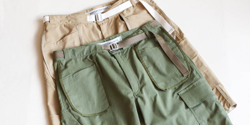 HOPPER‘S BRUNCH ダブルポケットが特徴的なワークショーツ