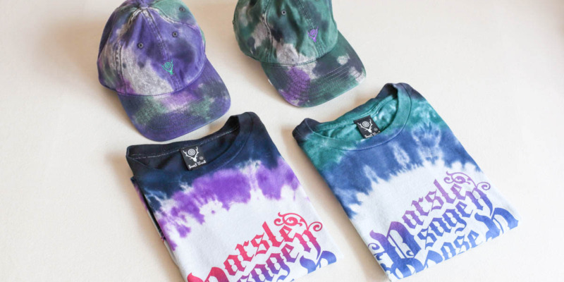 South2 West8 鮮やかなタイダイの総柄プリント